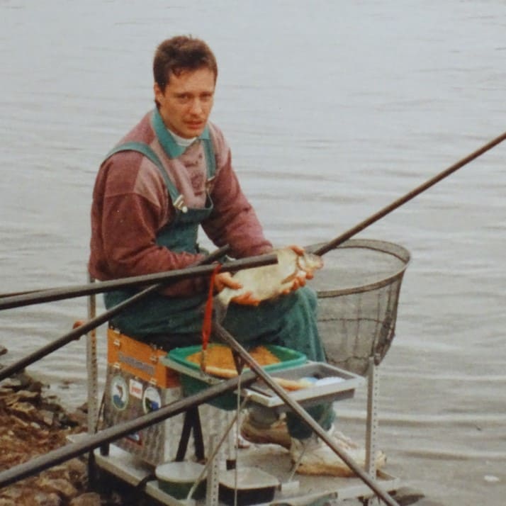 Kreishegeangeln in der Elbe bei Coswig 1997