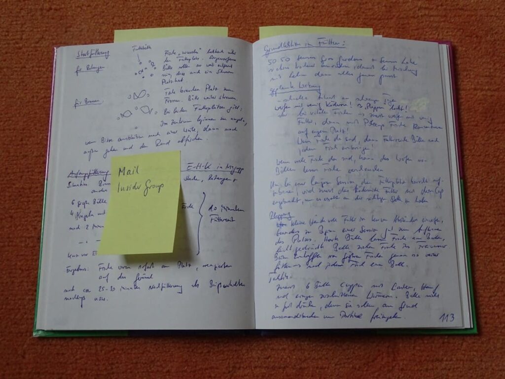 mein Notizbuch mit Tipps und Tricks zum Friedfischangeln
